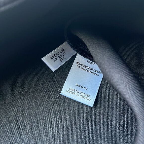 Andrew Marc Black Straight Leg Dress Pants Faux Suede Stretch Size Medium - Picture 6 of 6